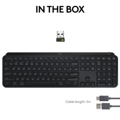 Online Logitech MX Keys S Wireless Keyboard, Black (920-011406)