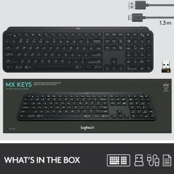 Clearance Logitech MX Keys Wireless Keyboard, Black (920-009295)