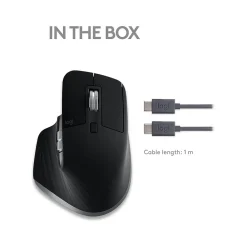 Sale Logitech MX Master 3S for Mac Ergonomic Wireless Optical Mouse, Space Gray (910-006569)