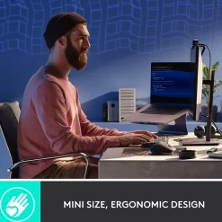 Best Logitech MX Mechanical Mini Illuminated Wireless Ergonomic Keyboard, Black/Gray (920-010551)