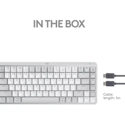 New Logitech MX Mechanical Mini for Mac Wireless Ergonomic Keyboard, Pale Gray (920-010553)