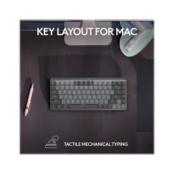New Logitech MX Mechanical Mini Wireless Ergonomic Keyboard for Mac, Space Gray (920-010831)
