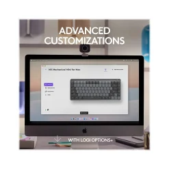 New Logitech MX Mechanical Mini Wireless Ergonomic Keyboard for Mac, Space Gray (920-010831)