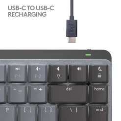 New Logitech MX Mechanical Mini Wireless Ergonomic Keyboard for Mac, Space Gray (920-010831)