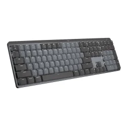 Discount Logitech MX Mechanical Tactile Quiet Wireless Ergonomic Keyboard, Graphite (920-010547)