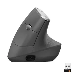 Online Logitech MX Vertical Wireless Ergonomic Vertical Ambidextrous Optical 2.4 GHz Mouse, Graphite (910-005447)
