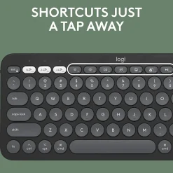 Online Logitech Pebble 2 Wireless Mouse Keyboard Combo, (920-012200) Tonal Graphite