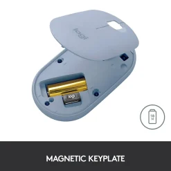 Online Logitech Pebble M350 Wireless Ambidextrous Optical Mouse, Blue Gray (910-005773)