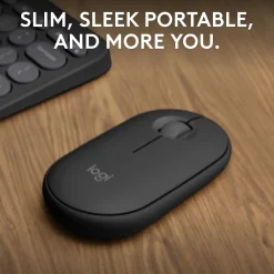 Clearance Logitech Pebble Mouse 2 M350s Wireless Ambidextrous Optical Mouse, (910-007024) Tonal Graphite
