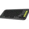 Discount Logitech POP Icon Keys Wireless Ergonomic Keyboard, Graphite & Green (920-013143)