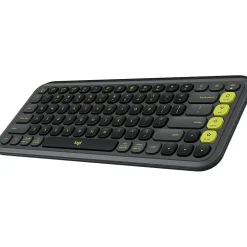 Discount Logitech POP Icon Keys Wireless Ergonomic Keyboard, Graphite & Green (920-013143)