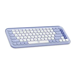 Clearance Logitech POP Icon Keys Wireless Keyboard, Lilac/Off White (920-013050)