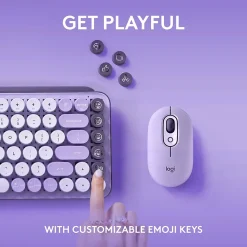 Best Logitech POP Keys Wireless Mechanical Keyboard, Cosmos (920-011233)