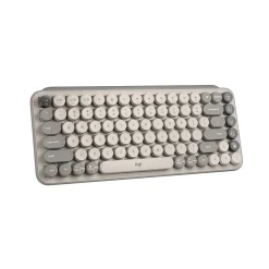Best Logitech POP Keys Wireless Mechanical Keyboard, Mist (920-011232)