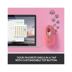 Sale Logitech POP Wireless Ambidextrous Optical USB Mouse, Heartbreaker (910-006545)