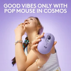 Online Logitech POP Wireless Optical Mouse, (910-006624) Cosmos Lavender