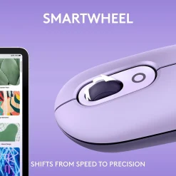 Online Logitech POP Wireless Optical Mouse, (910-006624) Cosmos Lavender