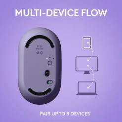 Online Logitech POP Wireless Optical Mouse, (910-006624) Cosmos Lavender
