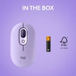 Online Logitech POP Wireless Optical Mouse, (910-006624) Cosmos Lavender