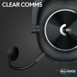 Online Logitech PRO X 2 LIGHTSPEED Wireless Bluetooth Stereo Gaming Over-the-Ear Headset, 3.5mm, (981-001262) Black