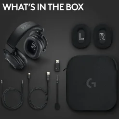 Online Logitech PRO X 2 LIGHTSPEED Wireless Bluetooth Stereo Gaming Over-the-Ear Headset, 3.5mm, (981-001262) Black