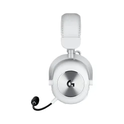 Logitech PRO X 2 LIGHTSPEED Wireless Bluetooth Stereo Gaming Over-the-Ear Headset, 3.5mm, (981-001268) White