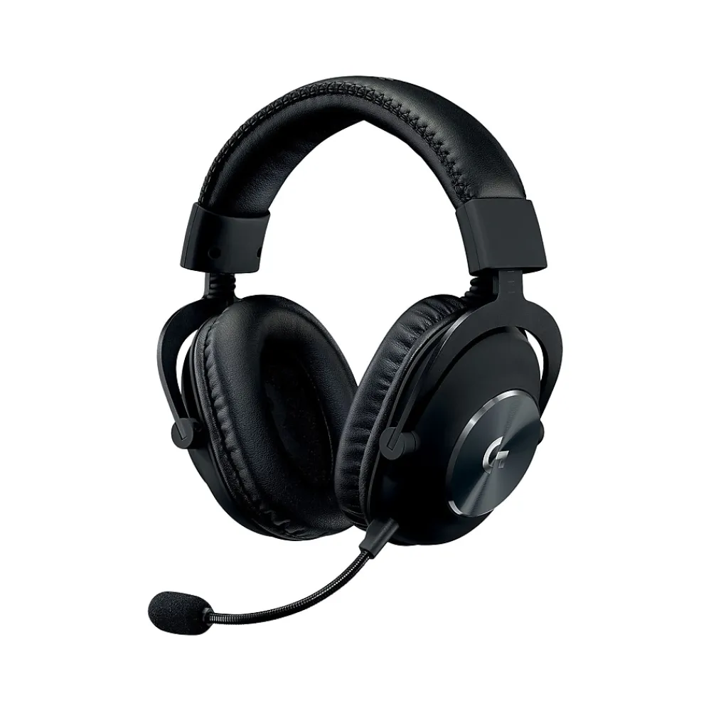 Online Logitech PRO X 981-000817 Wired Over-the-Ear Gaming Headset, Black