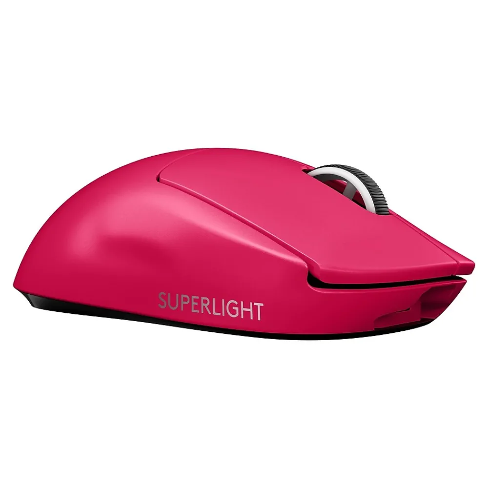 Sale Logitech PRO X SUPERLIGHT Wireless Optical USB Gaming Mouse, Pink (910-005954)