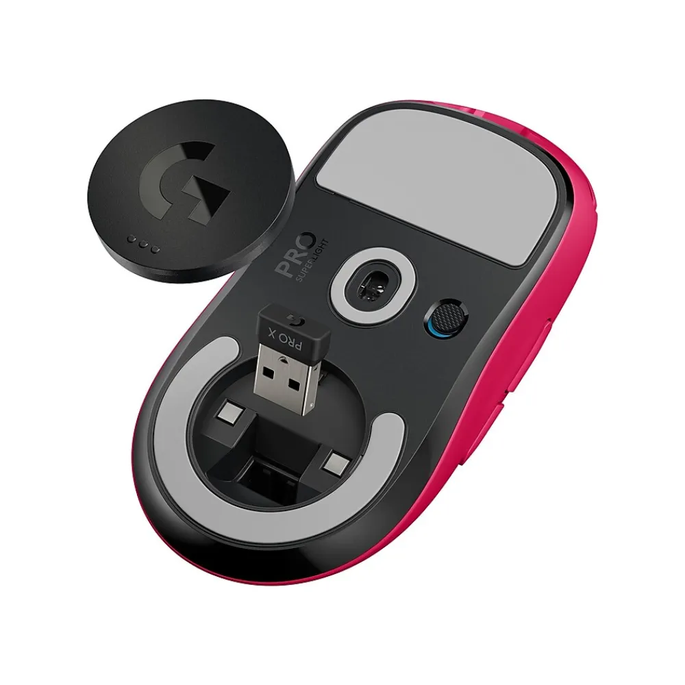 Sale Logitech PRO X SUPERLIGHT Wireless Optical USB Gaming Mouse, Pink (910-005954)