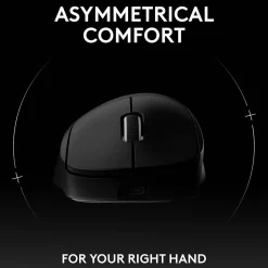 Discount Logitech PRO X SUPERLIGHT 2 DEX Wireless Ergonomic Asymmetrical Optical USB Gaming Mouse, Black (910-007328)