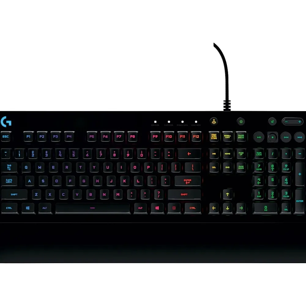 Discount Logitech Prodigy G213 Wired Gaming Keyboard, Black (920-008083)