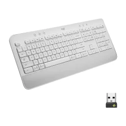Clearance Logitech Signature K650 Wireless Keyboard with Wrist Rest, Off-White (920-010962)