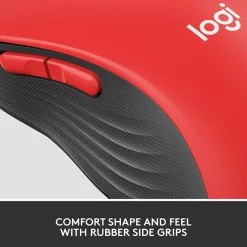 New Logitech Signature M650 L Wireless Optical USB Mouse, (910-006358) Classic Red