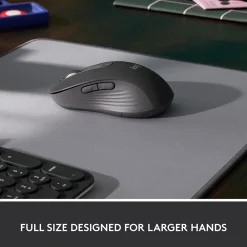 Online Logitech Signature M650 Large Wireless Ergonomic Optical Bluetooth & USB Mouse, (910-006231) Graphite