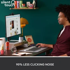 New Logitech Signature M650 Large Wireless Ergonomic Optical Bluetooth & USB Mouse, Graphite (910-006231)