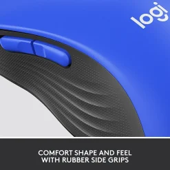 Hot Logitech Signature M650 Large Wireless Optical USB Mouse, Classic Blue (910-006232)