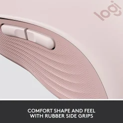 Online Logitech Signature M650 Wireless Ergonomic Optical Bluetooth & USB Mouse, (910-006251) Rose