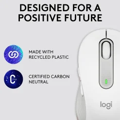 Clearance Logitech Signature M650 Wireless Optical USB Mouse, (910-006252) Off-White