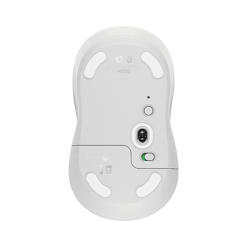 Outlet Logitech Signature M550 Wireless Optical Bluetooth & USB Mouse, Off-White (910-006592)