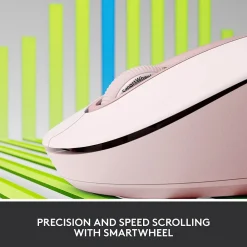 Hot Logitech Signature M650 Wireless Ergonomic Optical Bluetooth & USB Mouse, Rose (910-006251)