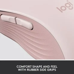 Hot Logitech Signature M650 Wireless Ergonomic Optical Bluetooth & USB Mouse, Rose (910-006251)