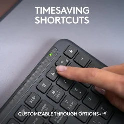 Best Logitech Signature Slim MK955 Wireless Keyboard and Mouse Combo, Graphite (920-012427)