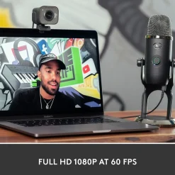 Online Logitech StreamCam Plus Webcam, Black (960-001280)