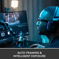 Online Logitech StreamCam Plus Webcam, Black (960-001280)