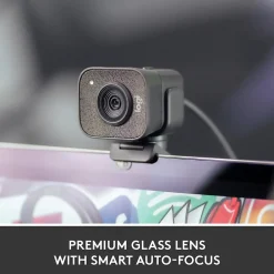 Online Logitech StreamCam Plus Webcam, Black (960-001280)