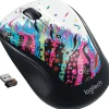 Hot Logitech Wireless Ambidextrous Optical USB Mouse, Black (910-006828/3803)