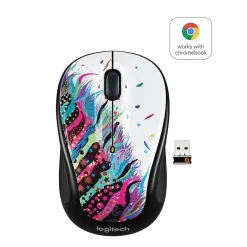 Logitech Wireless Ambidextrous Optical USB Mouse, Black (910-006828/3803)