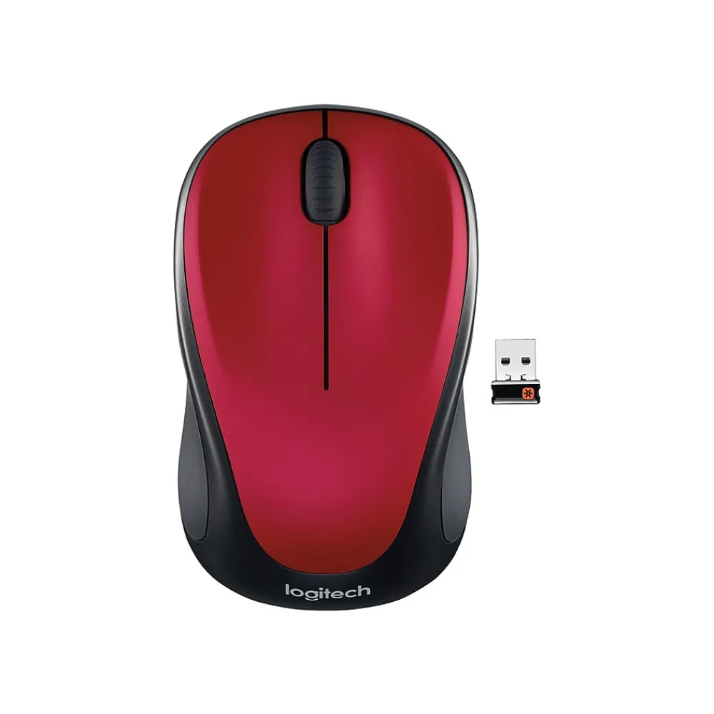Best Logitech Wireless Optical Mouse, Red (910-002893)