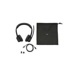 Clearance Logitech Zone 305 Wireless Headset ,Teams, Black ,B2B With Dongle (981-001450)