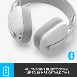New Logitech Zone Vibe 100 Wireless Noise Canceling Bluetooth, (981-001257) Off-White